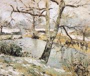 Camille Pissarro Winter scenery Germany oil painting artist